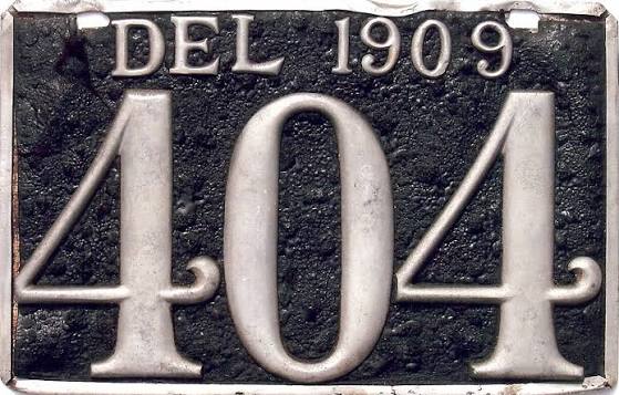 Early Delaware license plate
