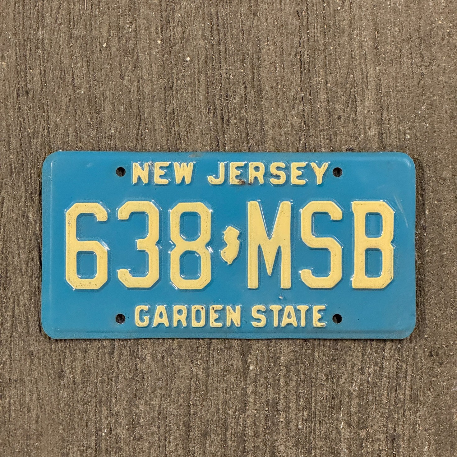 1979 Blue New Jersey license plate