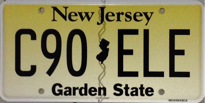 2014 Flat Digital New Jersey plate
