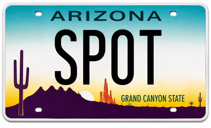 Arizona license plate