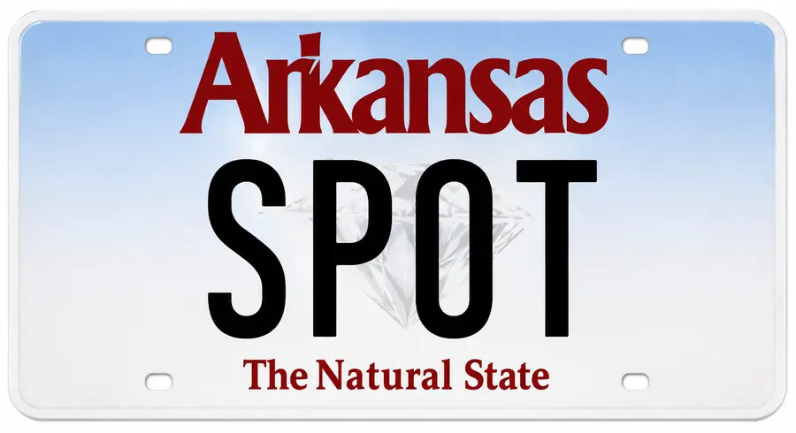Arkansas license plate
