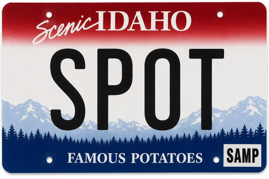 Idaho license plate