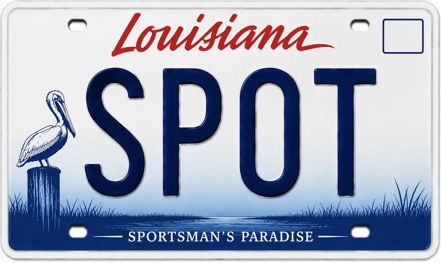 Louisiana license plate