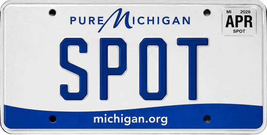Michigan license plate