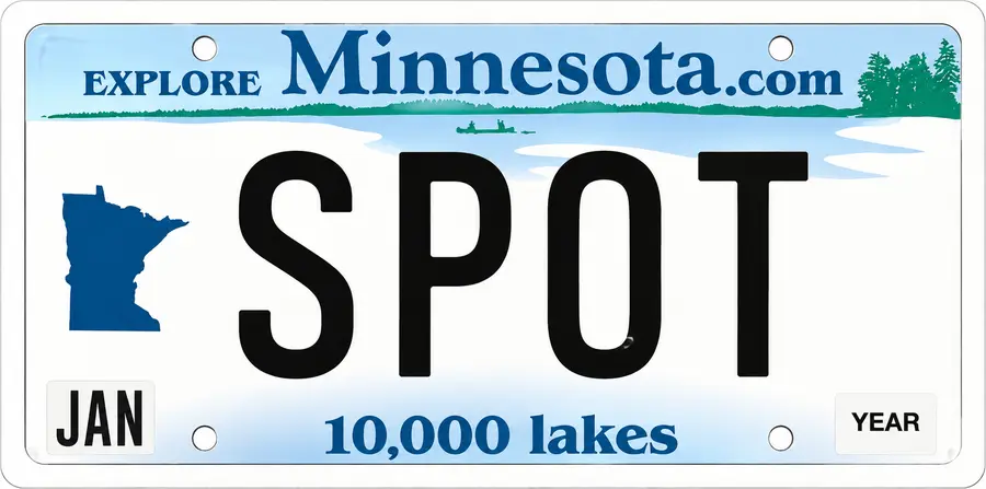 Minnesota license plate