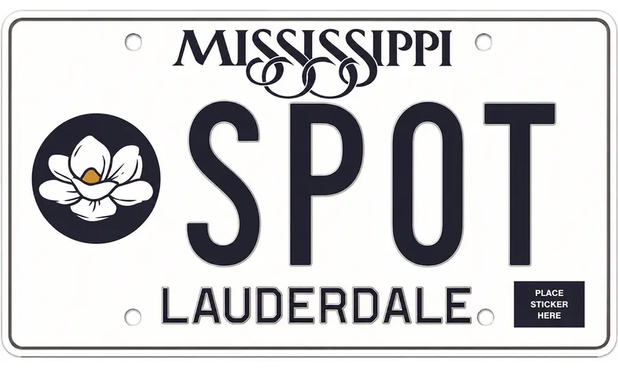 Mississippi license plate