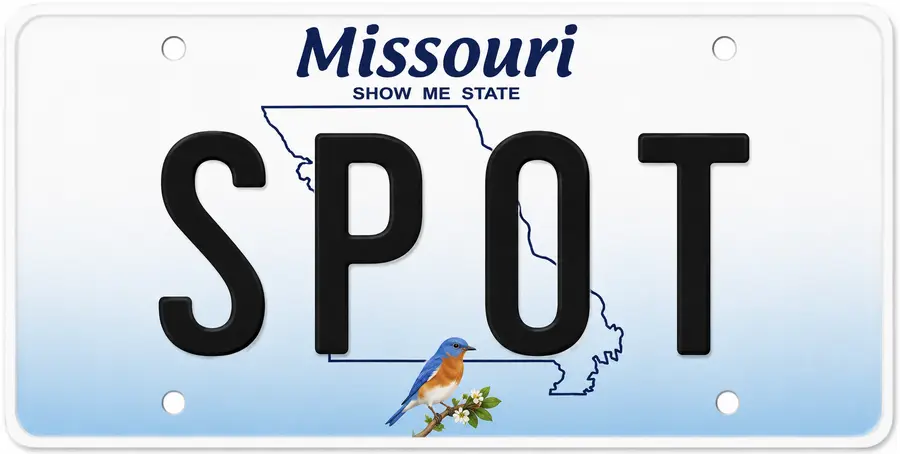Missouri license plate