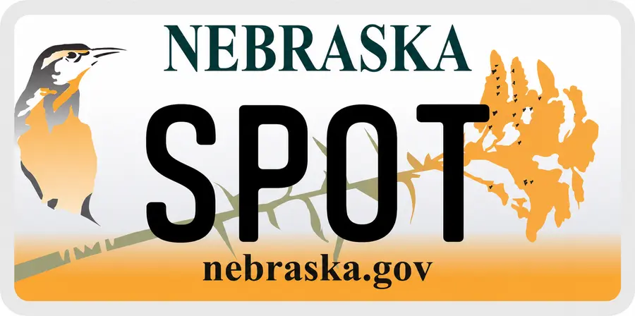 Nebraska license plate