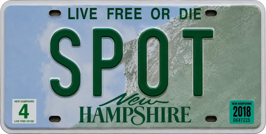 New Hampshire license plate