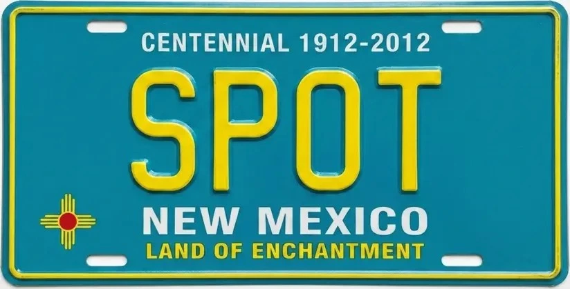 New Mexico license plate