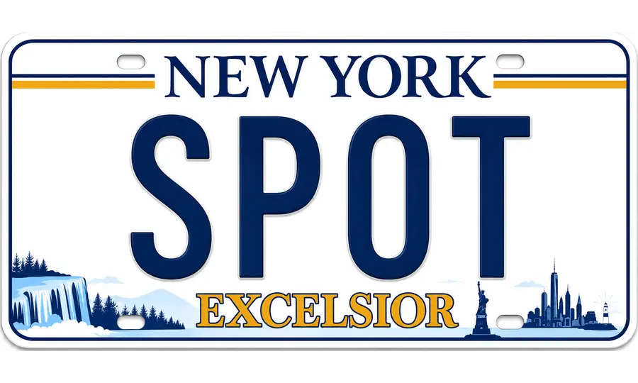 New York license plate