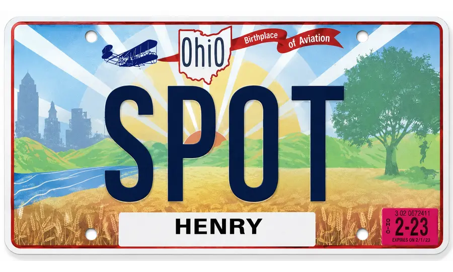 Ohio license plate