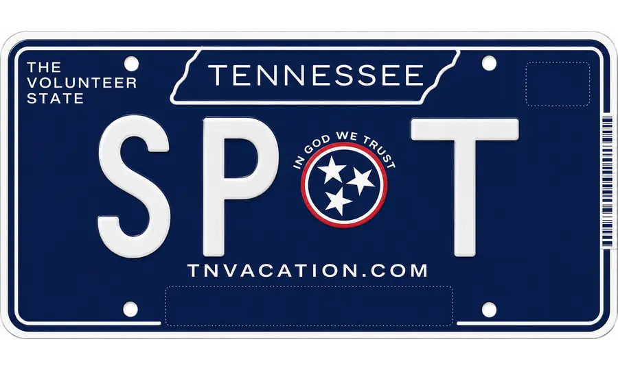 Tennessee license plate