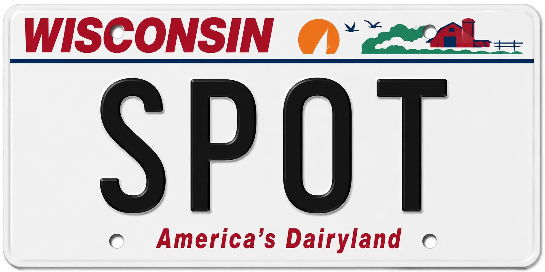 Wisconsin license plate